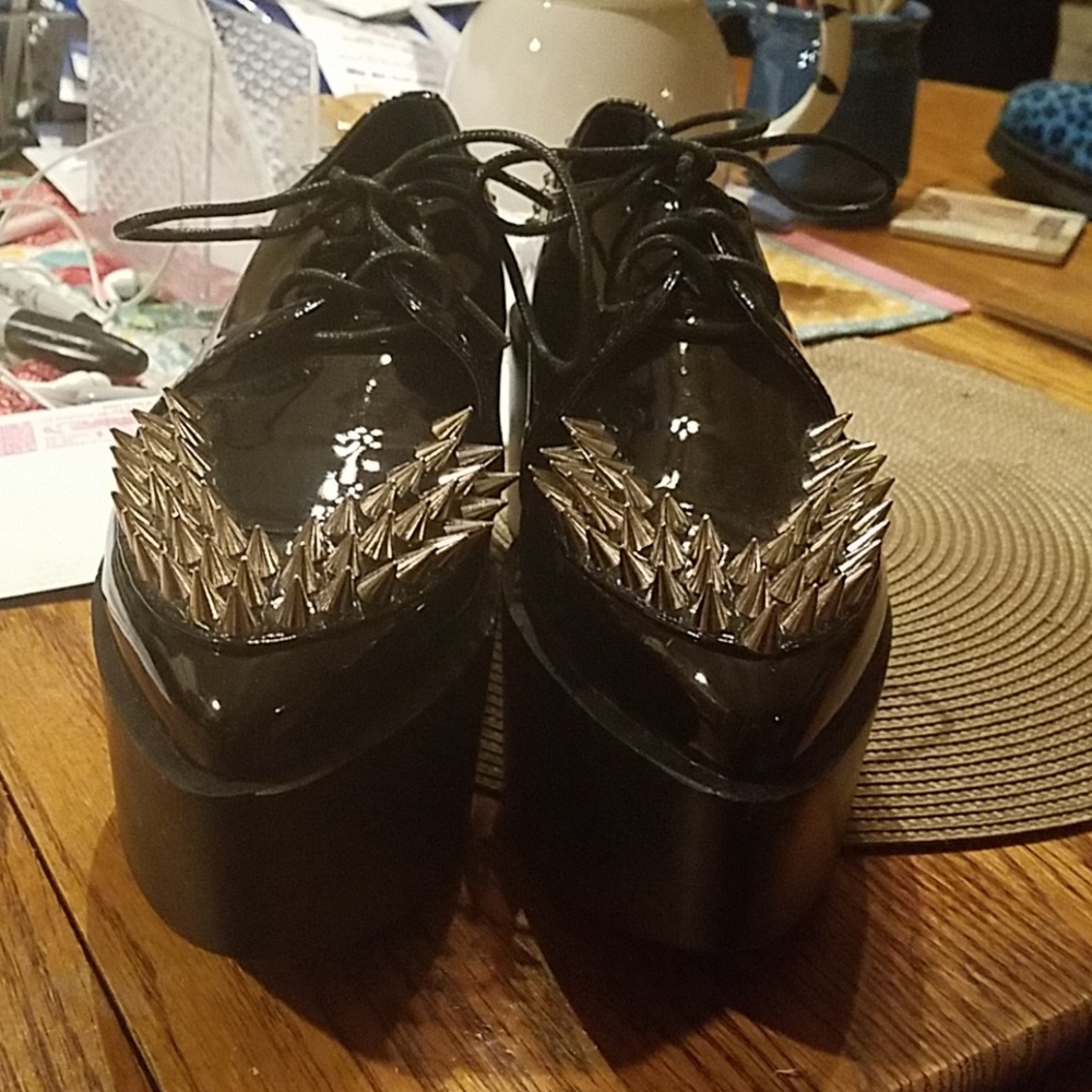 Spikey platform shoes